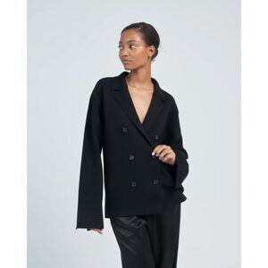 Toteme size small long sleeve black wool blazer luxury